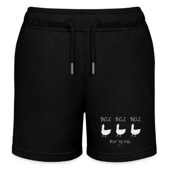 Biele Biele Biele Ruf sie mal - Kinder Organic Joggingshorts Mini Bolter von Stanley/Stella - Schwarz - Vorne