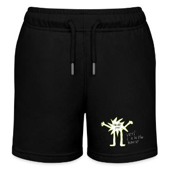YETI YE - Kinder Organic Joggingshorts Mini Bolter von Stanley/Stella - Schwarz - Vorne