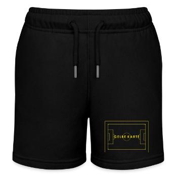 GELBE KARTE outline - Fußball, Fußballfeld - Kinder Organic Joggingshorts Mini Bolter von Stanley/Stella - Schwarz - Vorne