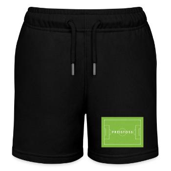 FREISTOSS - Fußball Statement - Kinder Organic Joggingshorts Mini Bolter von Stanley/Stella - Schwarz - Vorne
