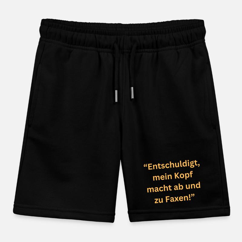 Sorry head makes faxing1 Kids Organic Sweat Shorts by Stanley/Stella