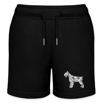 GEOMETRIC SCHNAUZER gris - Short de jogging enfant bio Stanley/Stella - noir - Devant