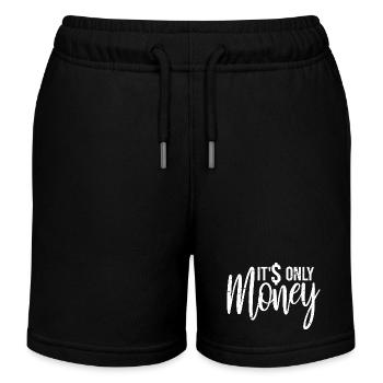 Ce n’est que de l’argent riche drôle acheter le bonheur en disant - Short de jogging enfant bio Stanley/Stella - noir - Devant