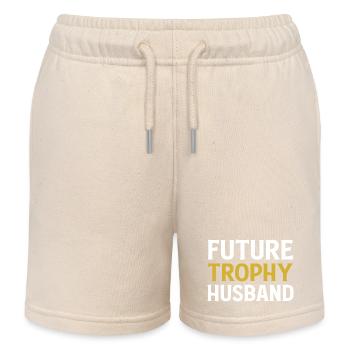 Future Trophy Husband Funny Husband To Be - Kinder Organic Joggingshorts Mini Bolter von Stanley/Stella - Natur - Vorne