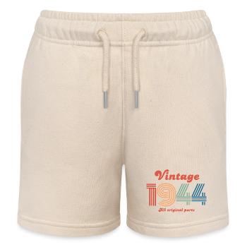 Vintage 1944 all original parts - Kids Organic Sweat Shorts by Stanley/Stella - soft Ecru - Front