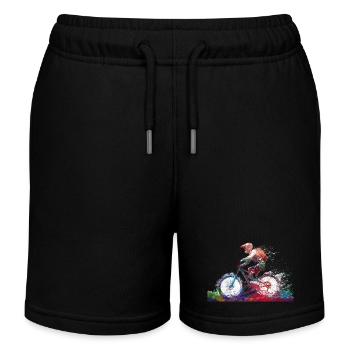BMX Fahrer #sport #bike - Kinder Organic Joggingshorts Mini Bolter von Stanley/Stella - Schwarz - Vorne