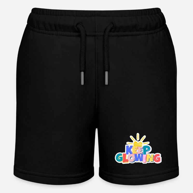 Continuez à briller - Short de jogging enfant bio Stanley/Stella - noir