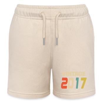 2017 Vintage Retro Classic 2017 - Kids Organic Sweat Shorts by Stanley/Stella - soft Ecru - Front