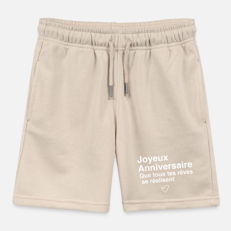 Joyeux Anniversaire Short de jogging enfant bio Stanley/Stella
