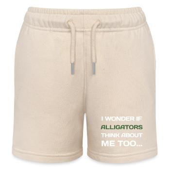 I Wonder If Alligators Think About Me Too... - Kinder Organic Joggingshorts Mini Bolter von Stanley/Stella - Natur - Vorne