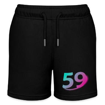 Nummer 59 mehrfarbig - Kinder Organic Joggingshorts Mini Bolter von Stanley/Stella - Schwarz - Vorne