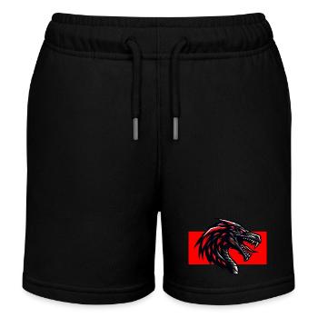 Dragon Rouge - Short de jogging enfant bio Stanley/Stella - noir - Devant