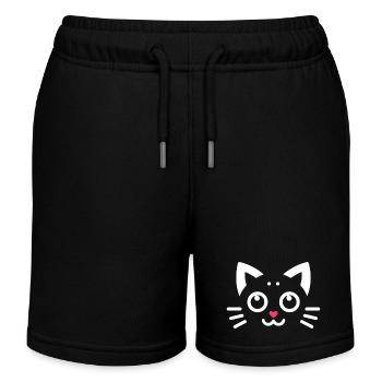 Kawaii Kätzchen, Haustiere - Kinder Organic Joggingshorts Mini Bolter von Stanley/Stella - Schwarz - Vorne