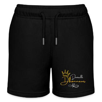 Brautjungfernkrone - Brautgeschenk - Kinder Organic Joggingshorts Mini Bolter von Stanley/Stella - Schwarz - Vorne