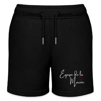 Das Team der Red Heart Braut - Kinder Organic Joggingshorts Mini Bolter von Stanley/Stella - Schwarz - Vorne