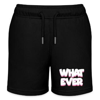 What Ever - Kids Organic Sweat Shorts by Stanley/Stella - black - Front