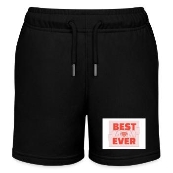 Mama aller Zeiten - Kinder Organic Joggingshorts Mini Bolter von Stanley/Stella - Schwarz - Vorne