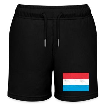 Flagge von Luxemburg - Kinder Organic Joggingshorts Mini Bolter von Stanley/Stella - Schwarz - Vorne
