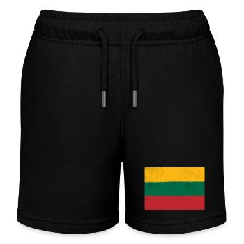 Drapeau de la Lituanie - Short de jogging enfant bio Stanley/Stella - noir - Devant