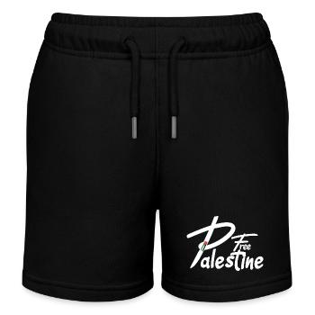 Texte palestinien gratuit - Short de jogging enfant bio Stanley/Stella - noir - Devant