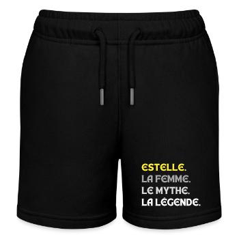 ESTELLE LA FEMME LE MYTHE LA LEGENDE - Short de jogging enfant bio Stanley/Stella - noir - Devant