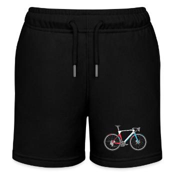 Road Bike Bike Bike Bike Road Bike Symbol Colors - Kids Organic Sweat Shorts by Stanley/Stella - black - Front