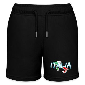 Italy Edo white boot - Kids Organic Sweat Shorts by Stanley/Stella - black - Front