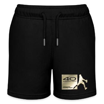 40 Jahre jung Tennisspieler - Kinder Organic Joggingshorts Mini Bolter von Stanley/Stella - Schwarz - Vorne