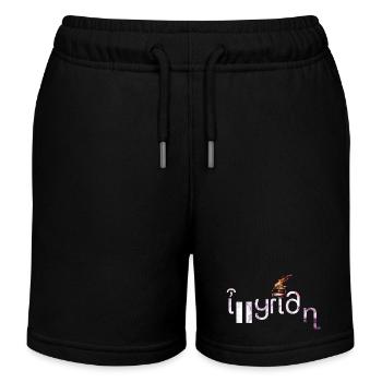 Illyrien - Short de jogging enfant bio Stanley/Stella - noir - Devant