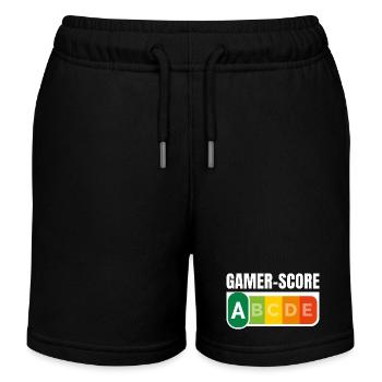 GAMER SCORE - Humour noir - Short de jogging enfant bio Stanley/Stella - noir - Devant