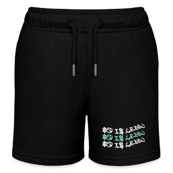 Zitat So is leben - Kinder Organic Joggingshorts Mini Bolter von Stanley/Stella - Schwarz - Vorne