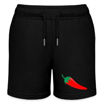 Lustiges Hot Chilli T-Shirt - Kinder Organic Joggingshorts Mini Bolter von Stanley/Stella - Schwarz - Vorne