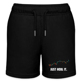 Halten Sie es einfach bitcoin - Kinder Organic Joggingshorts Mini Bolter von Stanley/Stella - Schwarz - Vorne
