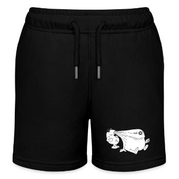 Monstre blanc aspirateur d'énergie - Short de jogging enfant bio Stanley/Stella - noir - Devant