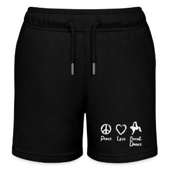 Paix Amour Break Dance - Short de jogging enfant bio Stanley/Stella - noir - Devant