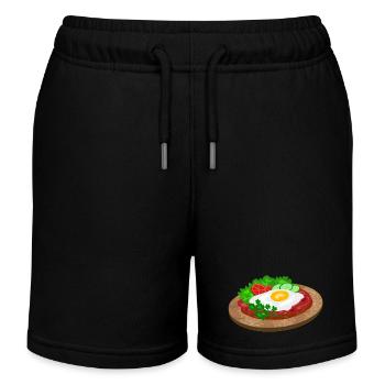 Strammer Max - Kinder Organic Joggingshorts Mini Bolter von Stanley/Stella - Schwarz - Vorne