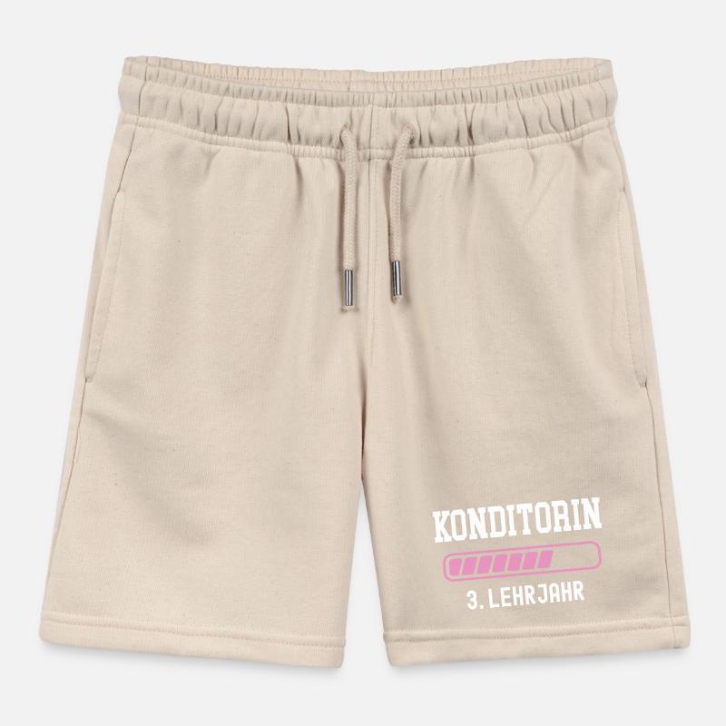 Confectioner training 3 year apprenticeship third year Kids Organic Sweat Shorts by Stanley/Stella