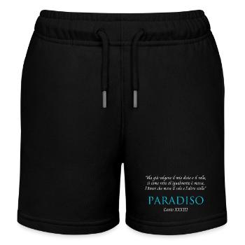 Paradies Gesang XXXIII Göttliche Komödie - Kinder Organic Joggingshorts Mini Bolter von Stanley/Stella - Schwarz - Vorne