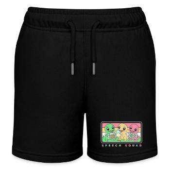 Speech Therapy Speech Therapist Speech Therapist - Kids Organic Sweat Shorts by Stanley/Stella - black - Front