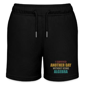 Ich habe heute überlebt, ohne Algebra zu machen - Kinder Organic Joggingshorts Mini Bolter von Stanley/Stella - Schwarz - Vorne