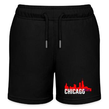 Chicago Blues - Short de jogging enfant bio Stanley/Stella - noir - Devant