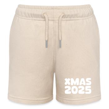 XMAS 2025 Schriftzug - Kinder Organic Joggingshorts Mini Bolter von Stanley/Stella - Natur - Vorne