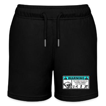 Danger Turbo Aufkleber - Kinder Organic Joggingshorts Mini Bolter von Stanley/Stella - Schwarz - Vorne