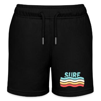 Surfer - Short de jogging enfant bio Stanley/Stella - noir - Devant