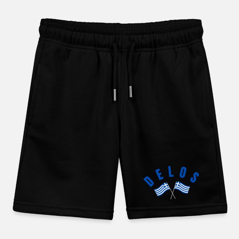 Drapeaux grecs de Delos Traversé Short de jogging enfant bio Stanley/Stella