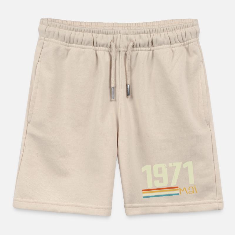 May 1971 Kids Organic Sweat Shorts by Stanley/Stella