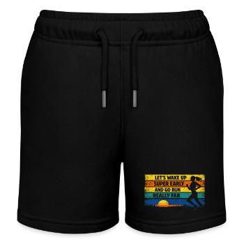 Courir, jogging, drôle, dire Sunrise Rétro - Short de jogging enfant bio Stanley/Stella - noir - Devant