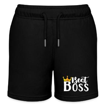 The Best Best Ever Manager CEO Women Girl - Kids Organic Sweat Shorts by Stanley/Stella - black - Front
