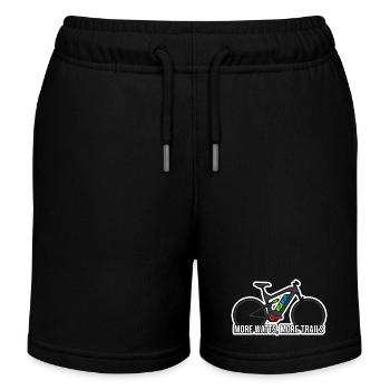Plus de Watts Plus de sentiers Art eMTB - Short de jogging enfant bio Stanley/Stella - noir - Devant
