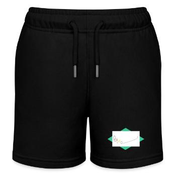 Le Voyage des Formes - Short de jogging enfant bio Stanley/Stella - noir - Devant